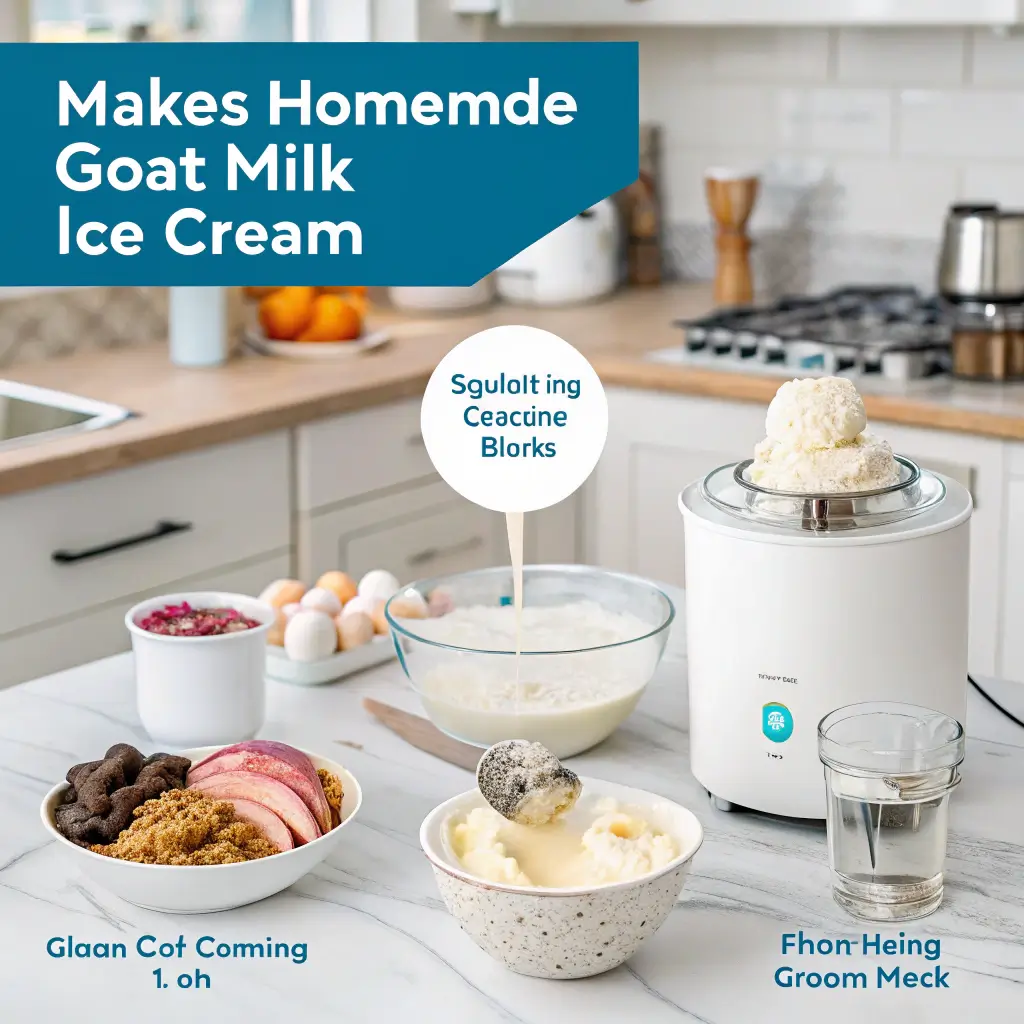 Steps in making goat milk ice cream at home